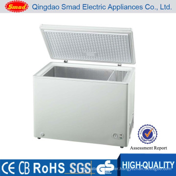 Solid door top open outdoor chest freezer big capacity deep freezer